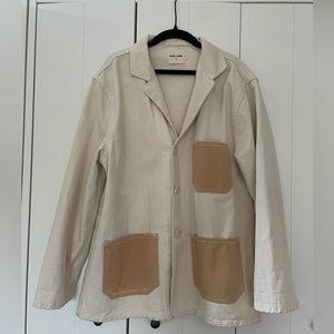 RUDY JUDE Chore utility Jacket 3 m/L - colorblock Natural/Honey patch Pockets